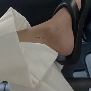 Tatouage Écriture why not