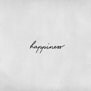 Happiness writing tattoo
