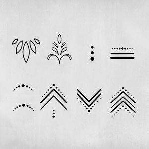 10 tatouages de main minimalistes en pointillés