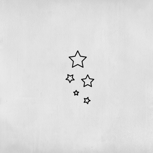 5-star tattoo in different sizes
