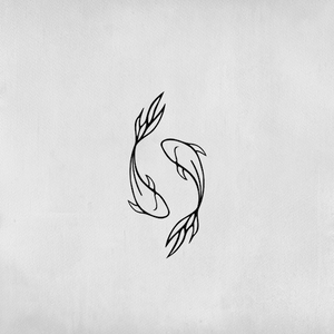Koi carp tattoo (2 fish)