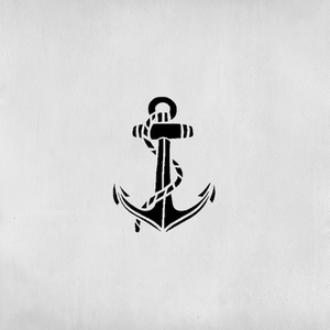 Anchor tattoo with rope