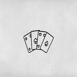 Tattoo of 4 playing cards