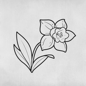 Daffodil tattoo of a daffodil flower