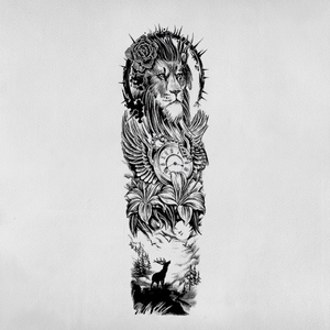 Roi du Temps - Tatouage manchette de bras