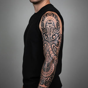 Sentinelle Māori - Tatouage manchette de bras