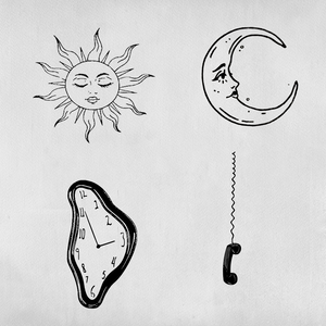 Pack de 4 tatouages : Céleste