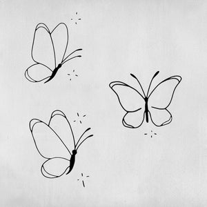 Pack de 3 tatouages : Papillon