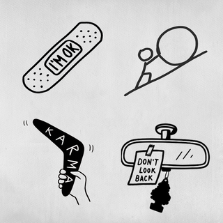 Pack de 4 tatouages : Trendy