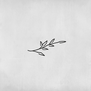 Tatouage Tige avec 7 feuilles