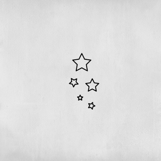 5-star tattoo in different sizes