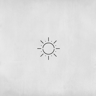 Minimalist One-Line Sun Tattoo