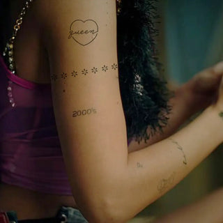 Tatouage Coeur avec l’inscription queen
