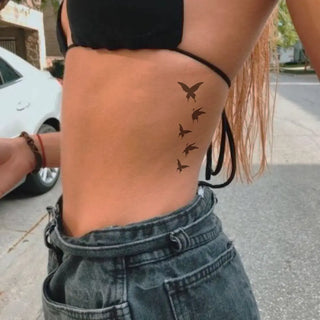 Five Butterflies in Flight Tattoo