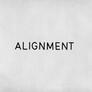 Tatouage Écriture Alignment