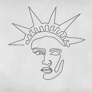 Tatouage Statut de la liberté NYC d’un trait