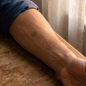 Fine Line Poppy Tattoo Idea? Try It for 2 Weeks