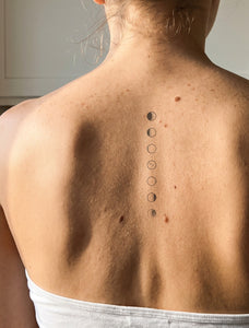 Tatouage cycle lunaire, phases de lune : teste-le 2 semaines