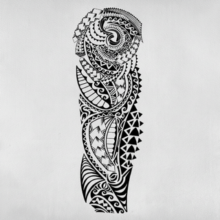 Maelström Polynésien - Tatouage manchette de bras