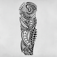 Maelström Polynésien - Tatouage manchette de bras