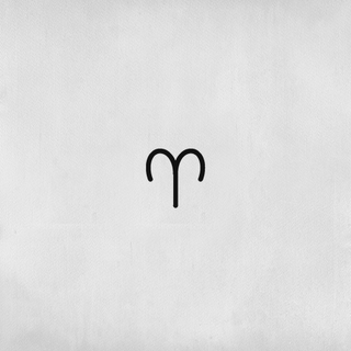 Aries Zodiac Temporary Tattoo - Aries Astrological Symbol