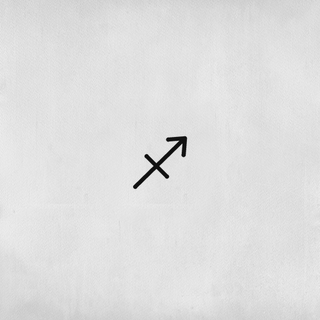 Sagittarius Zodiac Temporary Tattoo - Sagittarius Astrological Symbol