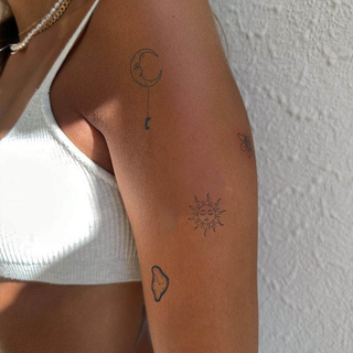 Pack de 4 tatouages : Céleste